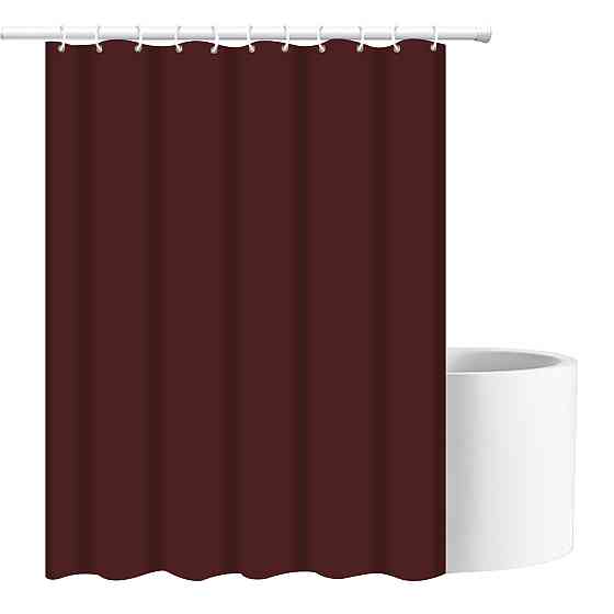 Шторка для ванны из полиэстера водонепроницаемая Bathlux 180x180 см с кольцами, занавеска для ванной комнаты Каменец-Подольский