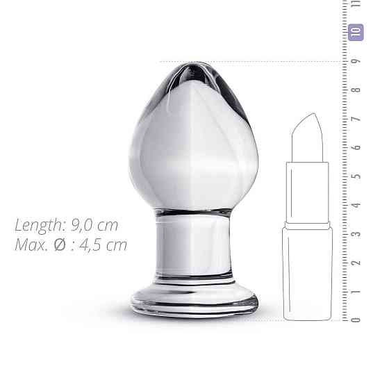 Стеклянная анальная пробка Gildo Glass Buttplug No. 26 Sex Aura Киев