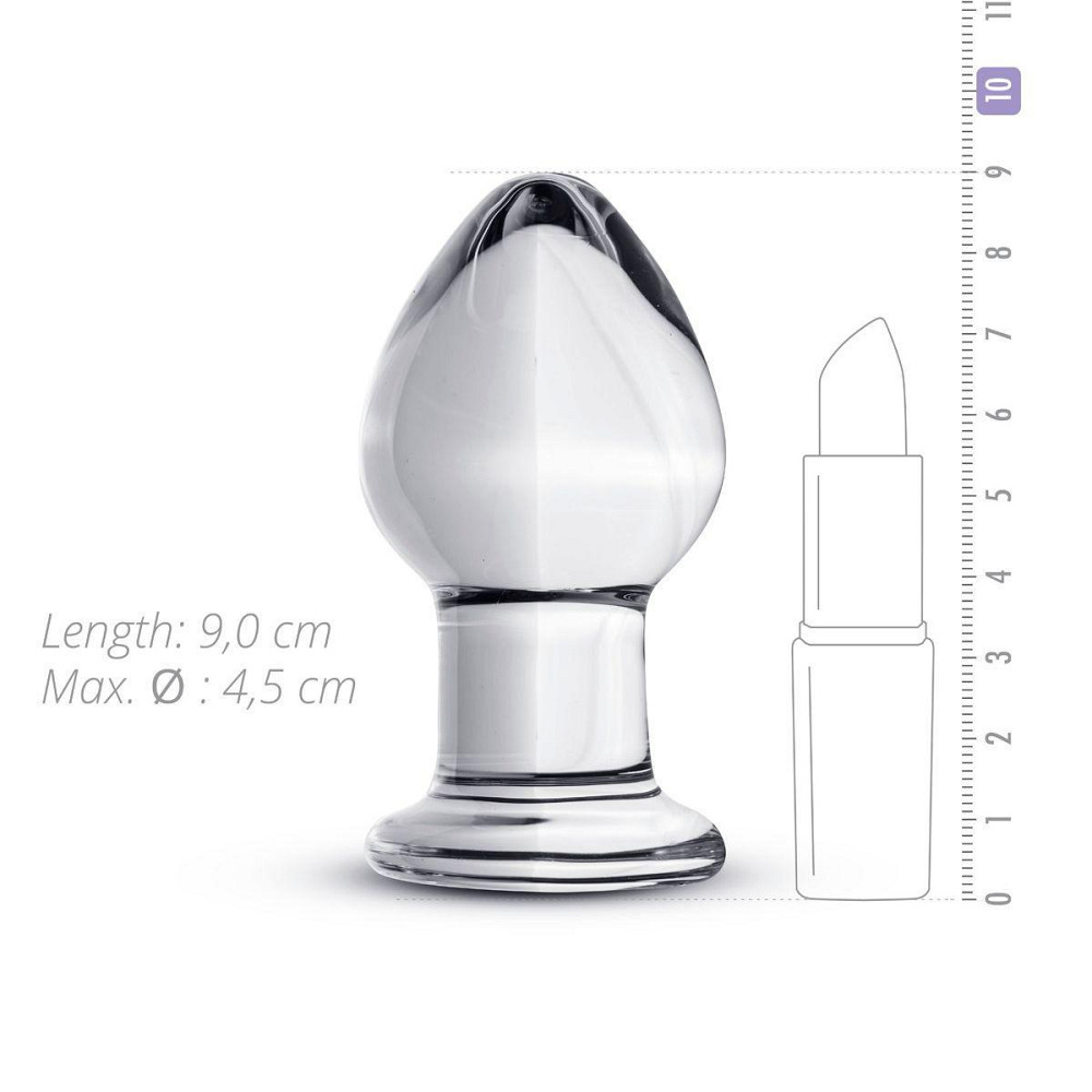 Стеклянная анальная пробка Gildo Glass Buttplug No. 26 Sex Aura Киев - изображение 3