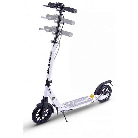 Самокат двухколесный городской для подростков и взрослых аллюминевый Razzo з дисковым тормозом с амортизатором Киев