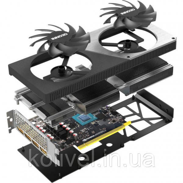 GeForce RTX4060 Ti Inno3D TWIN X2 OC, 8GB GDDR6, 128bit, PCI Express 4.0 X8 (N406T2-08D6X-171153N) Київ - фото 7