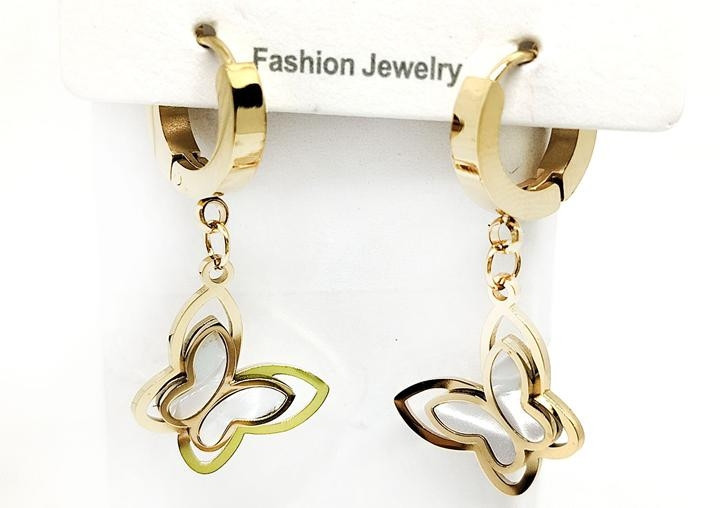 Серьги моложеные Бабочки Киев - изображение 1