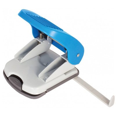 Діркопробивач Economix з лінійкою 40 аркушів Синій (E40136) Вінниця - фото 3