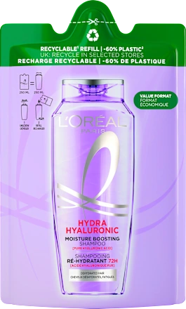 L'ORÉAL PARiS Shampoo Hydra Hyaluronic Nachfüllpack, 250 ml запаска шампуня Киев - изображение 1
