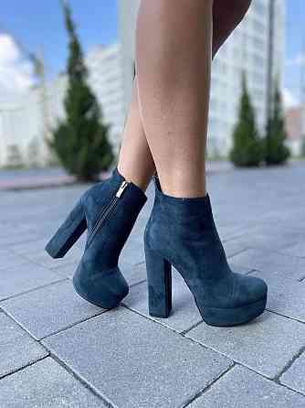 Жіночі туфлі STILLETA зелені екозамша каблук 13 см (D1715-A917-4) 37р.39р. Коломия