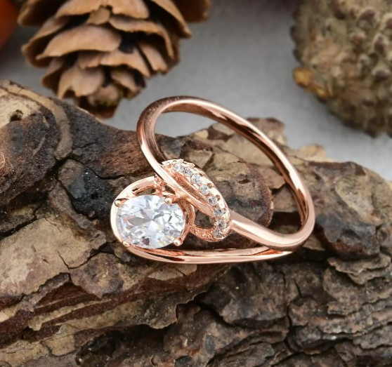 Кольцо Xuping 14630, 20 размер (ширина 10мм), белые фианиты, позолота РО Киев - изображение 4