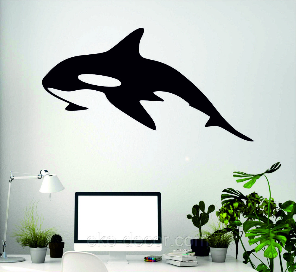 Декоративное настенное Панно «Касатка» Декор на стену 90*39 см, Черный Киев - изображение 4