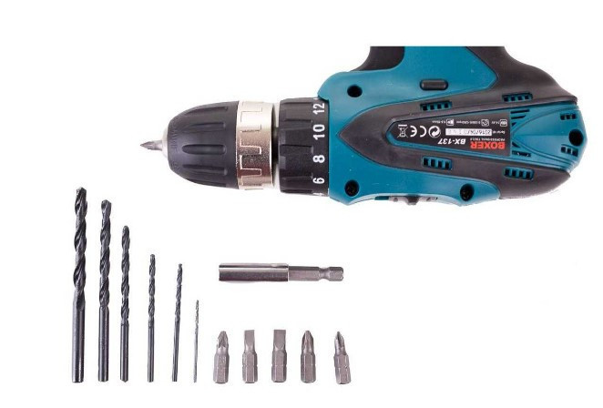 BX-137 Аккумуляторная дрель-шуруповерт 18V, 2 батареи Li-Ion, 2 скорости, 1350 об/мин, LED подсветка Одесса - изображение 8