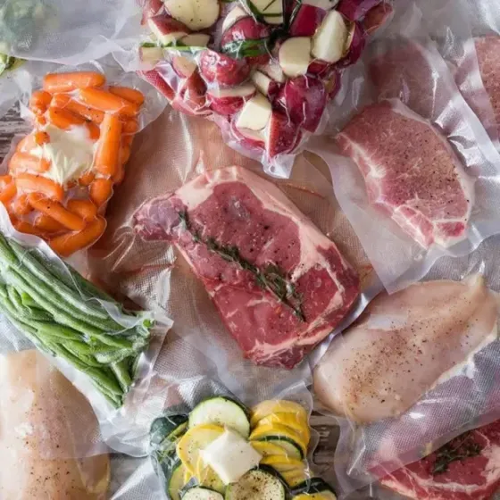 Вакуумні пакети для їжі 5 м х 15 см / Вакуумні пакети для вакууматора / Пакети вакуумні Київ