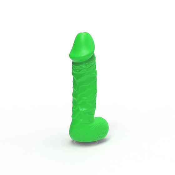 Крафтове мило-член із присоскою Чистий Кайф LARGE Green, натуральне Sex Aura Київ