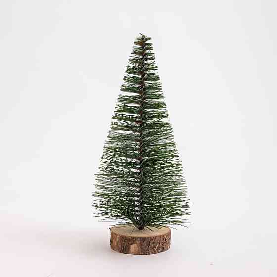 Lugi Новорічна настільна ялинка зелена Стріла 25 см на дерев'яній підставці SOK-М-12-3 Коломия