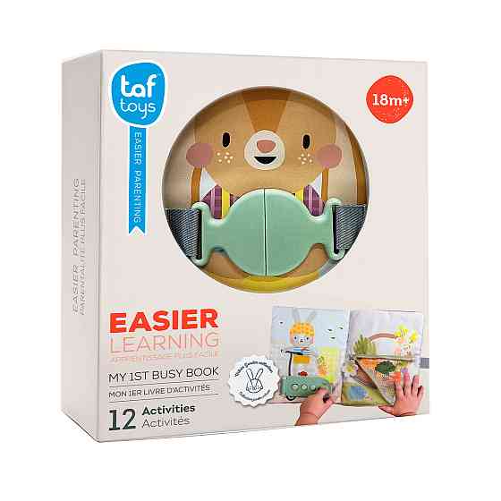 Розвивальна м'яка книжка - Бізібук зайченятка Дніпро