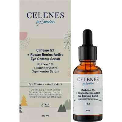 Сыворотка для лица Celenes Caffeine 5% От отеков для зоны вокруг глаз 30 мл (7350104249465) Винница