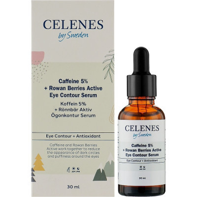 Сыворотка для лица Celenes Caffeine 5% От отеков для зоны вокруг глаз 30 мл (7350104249465) Винница - изображение 1
