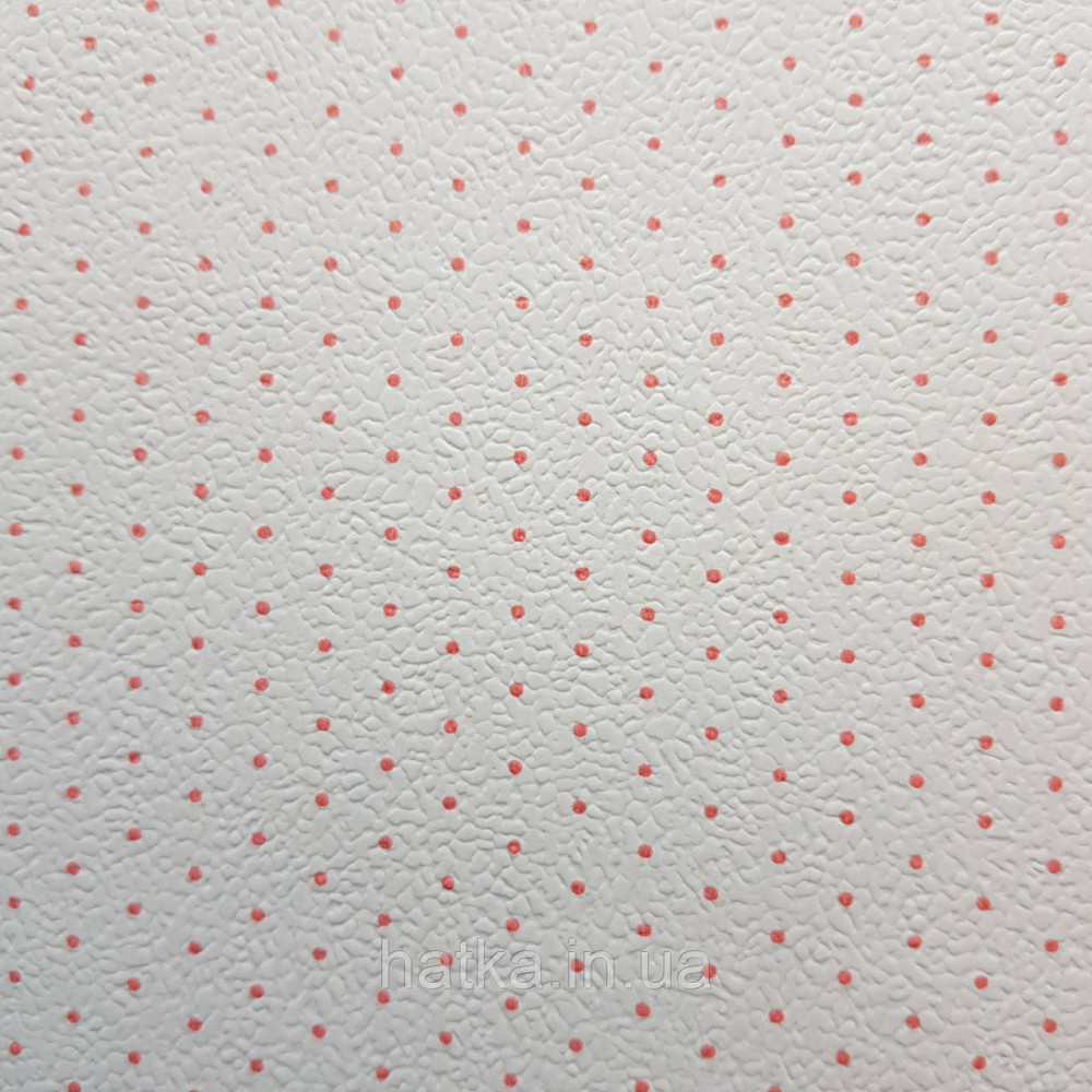 Обои виниловые на флизелине 0.53х10 Rasch Textil Petite Fleur 5 точки красные на белом Киев - изображение 1
