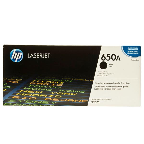 Черный тонер HP CE270A для серии Color Laserjet CP5525, Enterprise M750 Киев - изображение 1