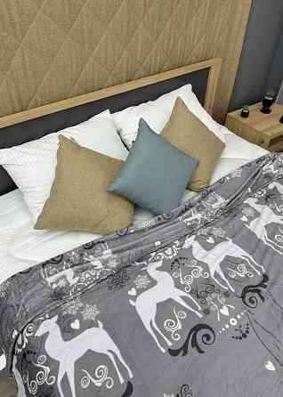 Плед-покрывало 200х230 см с рождественским принтом Разноцветный (87-326) Киев