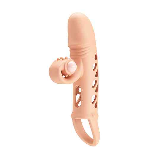 Насадка с вибрацией ROMANCE - Penis sleeve Flesh, MC59 Sex Aura Киев