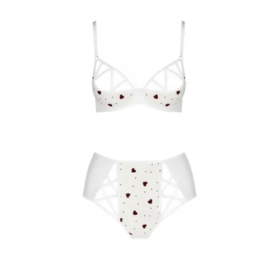 Еротичний комплект з малюнком Passion LOVELIA BIKINI S/M, white Львів