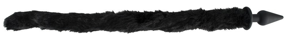 Анальна пробка с гибким хвостом Bad Kitty чорна, 3.5 х 73 см Sex Aura Киев - изображение 6