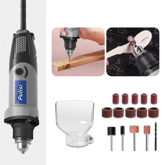 Мини-дрель с гибким валом и аксессуарами HILDA Киев