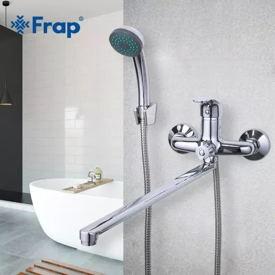 Смеситель для ванны с душевым гарнитуром Frap F2236 хром Киев
