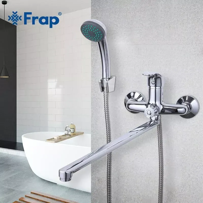 Смеситель для ванны с душевым гарнитуром Frap F2236 хром Киев - изображение 2