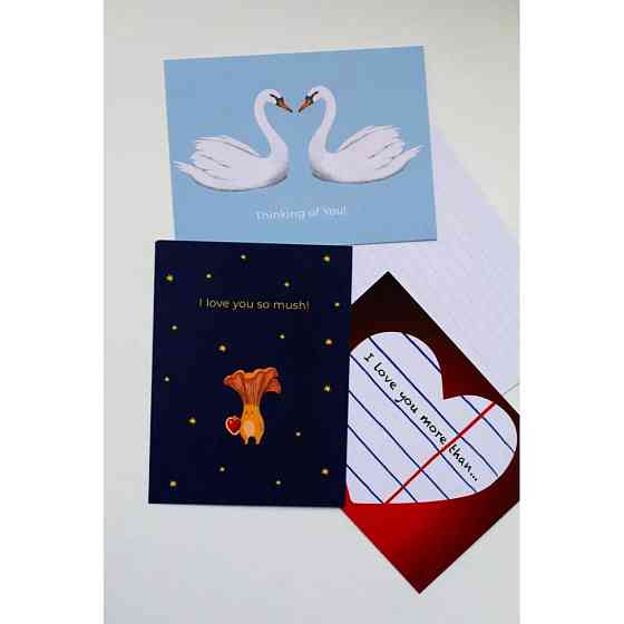 Листівка з конвертом Лебеді СS-GS-002 Вінниця