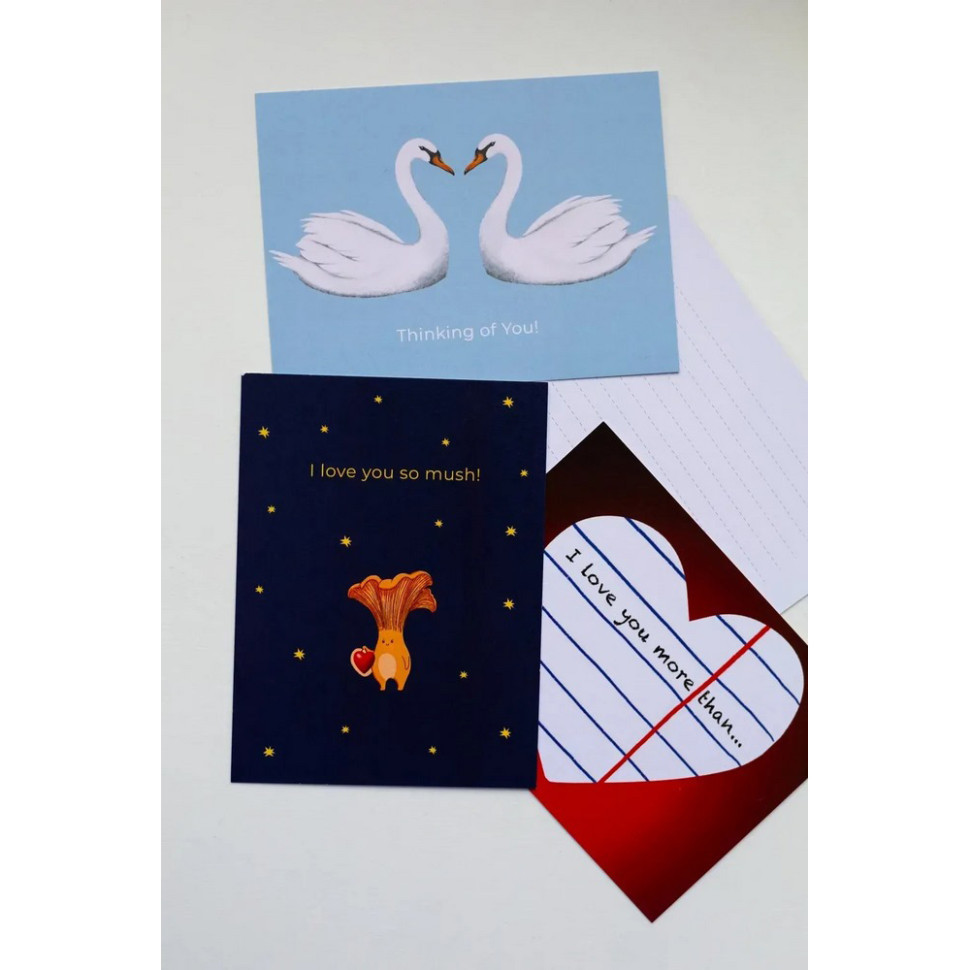 Открытка с конвертом Лебеди СS-GС-002 Винница - изображение 2