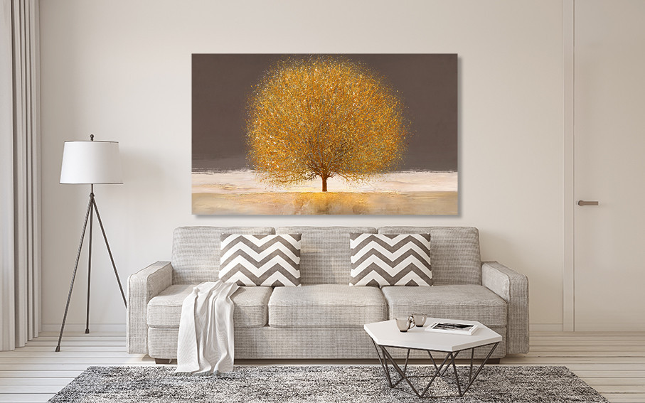 Картина холст в гостиную / спальню Золоте дерево  MLP_173 90х180см Киев - изображение 2