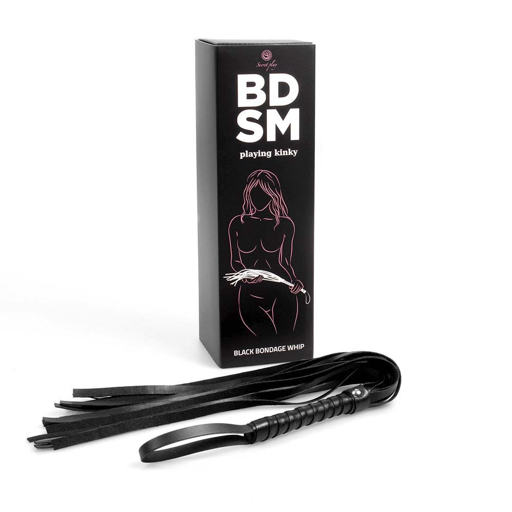 Кнут - Secret Play BDSM Playing Kinky Black Bondage Whip Sex Aura Киев - изображение 1
