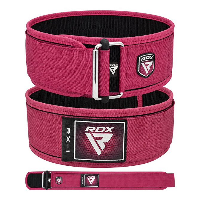 Пояс для важкої атлетики RDX RX1 Weight Lifting Belt PINK-S Кам'янське - фото 4