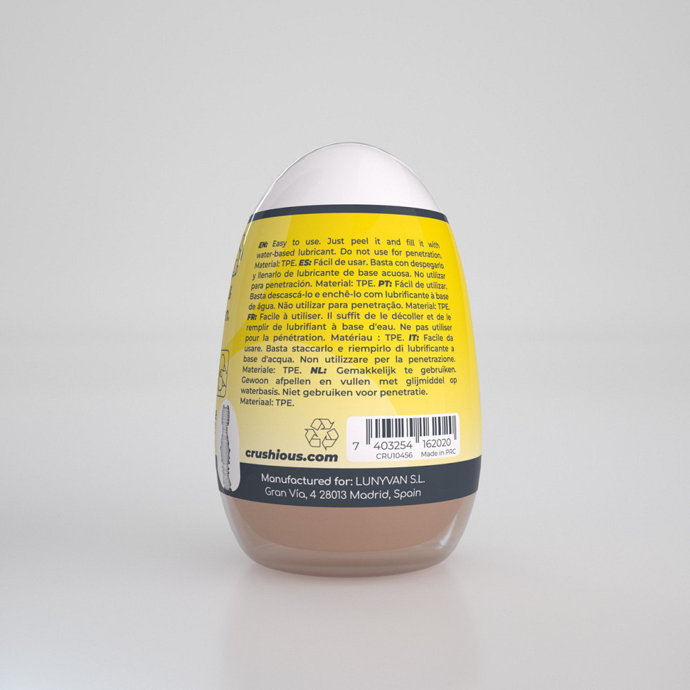 Мастурбатор-яйце, анал CRUSHIOUS EZY EGG THE Anal, реалістичний Sex Aura Київ - фото 3
