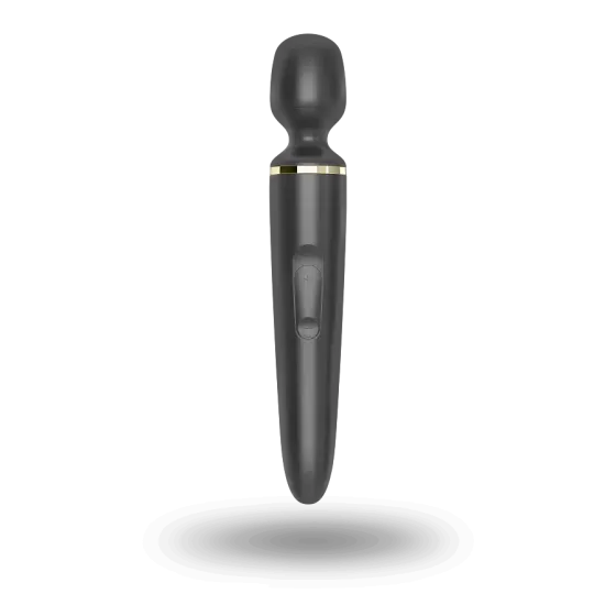 Вібромасажер Satisfyer Wand-er Woman (Black/Gold), водонепроникний, потужний, розмір XXL Львів
