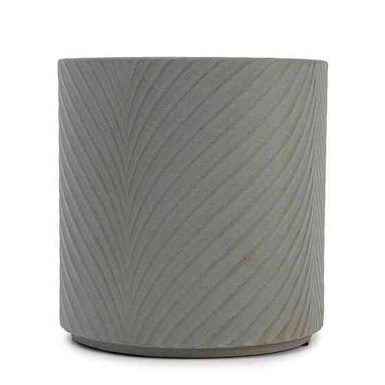 elemi Кашпо для квітів керамічне elemi "Листок" (темно-зелений) 16" круглий 2,3 л Коломыя