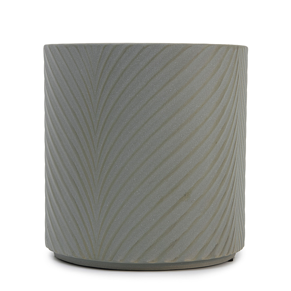 elemi Кашпо для квітів керамічне elemi "Листок" (темно-зелений) 16" круглий 2,3 л Коломия - фото 1