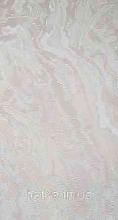 Шпалери вінілові на флізеліні Grandeco Universe метрові під камінь мармур 3д бежеві сірі молочні сріблясті Київ