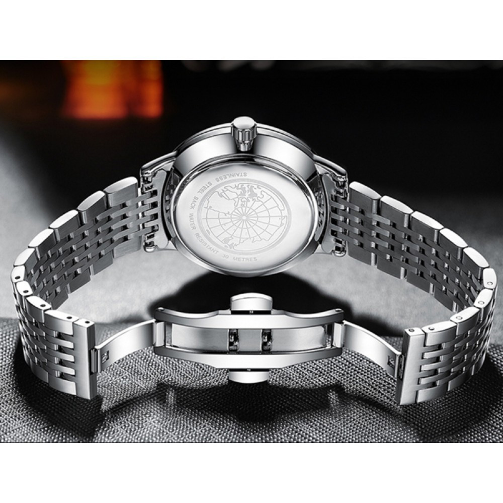 Мужские наручные кварцевые часы Belushi Design (Серебристые) Винница - изображение 6