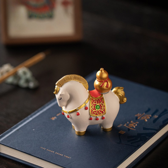 Фигурка Конь Немедленного счастья и здоровья 8.5 х 7 см Полистоун Символ 2026 года Одесса
