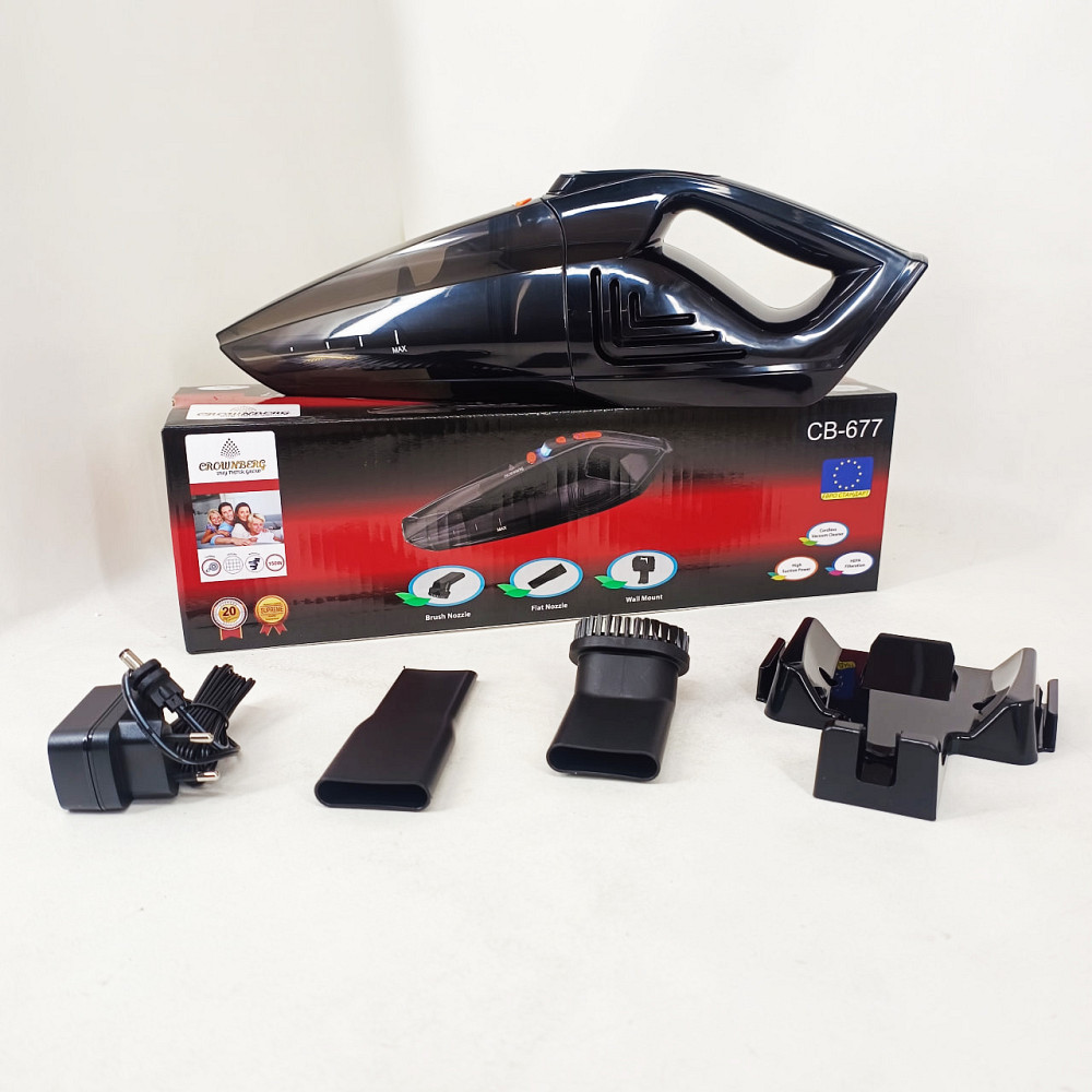 Портативний пилосос для автомобіля бездротовий потужний Crownberg CB-677 150Вт, Якісний автопилосос SY-48 Львів - фото 5