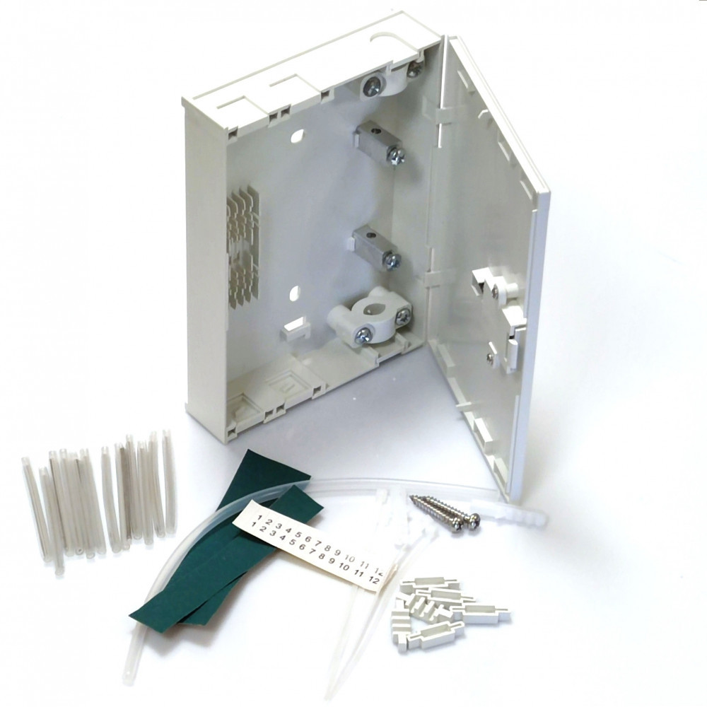 Абонентська розетка/бокс LW FTTH, для 4xSC simplex/ LC duplex прохідна Киев - изображение 1