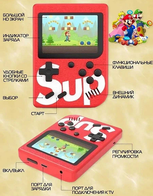 Детская игровая приставка-консоль SUP Game Box+ Джойстик, 400 игр. Киев - изображение 4