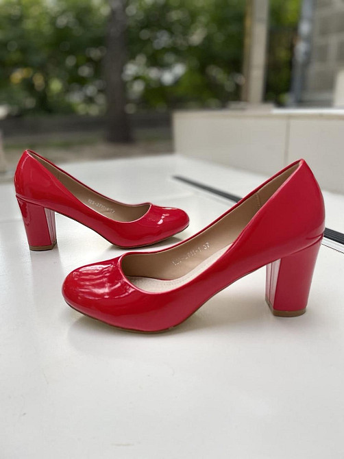 Туфлі жіночі YES MILE червоні еко-лак каблук 6см 36р. 37р. ( -1 1897) Коломыя - изображение 10