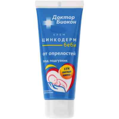 Дитячий крем Біокон Лікар Цинкодерм бебі проти попрілостей 60 г (4820160036161) Вінниця
