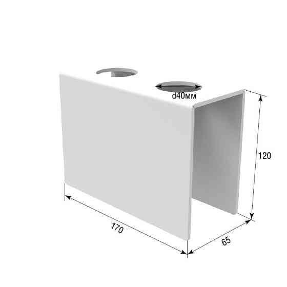 Підставка EKOSTAR для вафельного ріжка на 2шт. Біла. Акрил 2 мм Київ