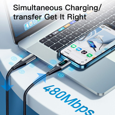 Дата кабель USB-C to Lightning 1.0m 20W Digital Display black Essager (EXCTL-YD01) Вінниця - фото 11