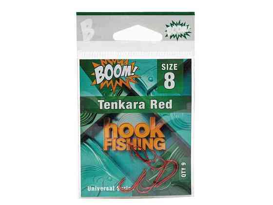 Гачок для мирної риби Tenkara Red №8 (9 шт/уп) (RED) ТМ BOOM Київ