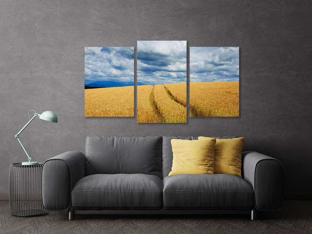 Модульна картина у вітальню/ спальню Поле пшениці Art-678_3 100x150 см Київ - фото 3