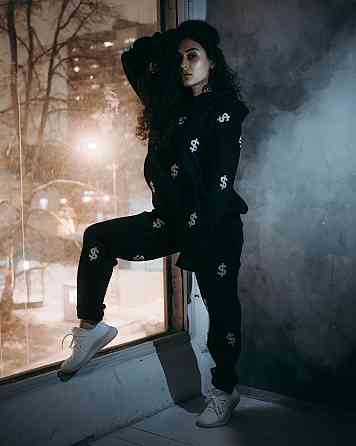 Костюм унісекс із світловідбиваючими доларами | Худі + джогери Черновцы