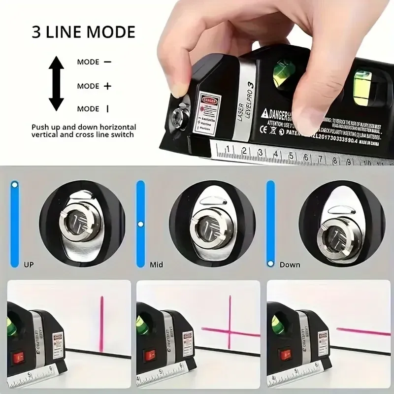 Лазерный уровень Fixit Pro 3 с рулеткой 2,5 м Киев - изображение 5